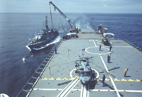 Foudre Class landing platform dock in use