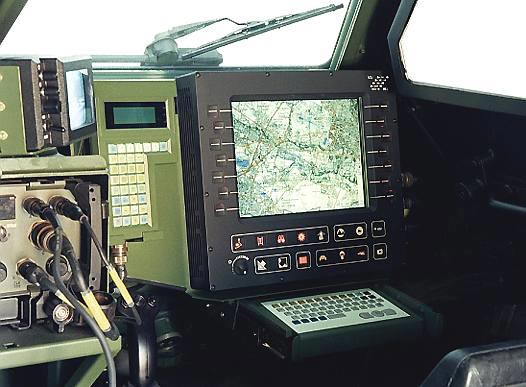 SIT terminal information system featured on the VBCI Wheeled Infantry Fighting Vehicle